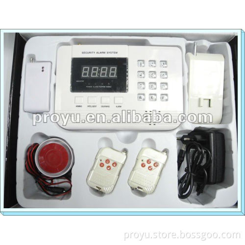 Dual network GSM + PSTN home Security GSM Alarm System with 99 wirless zones PY-GSM8